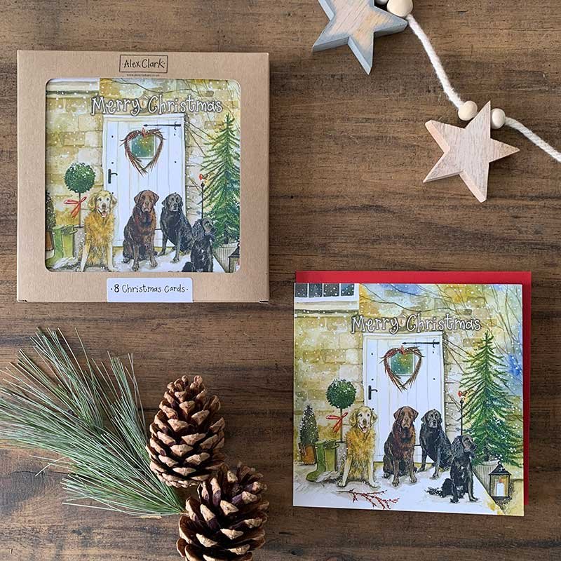 Alex Clark Alex Clark Christmas Dogs 8 Christmas Cards
