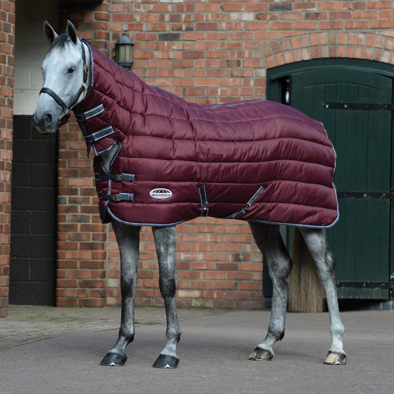 Weatherbeeta Horse Rugs WeatherBeeta ComFiTec 210D Channel Quilt Combo Neck Medium Maroon Stable Rug