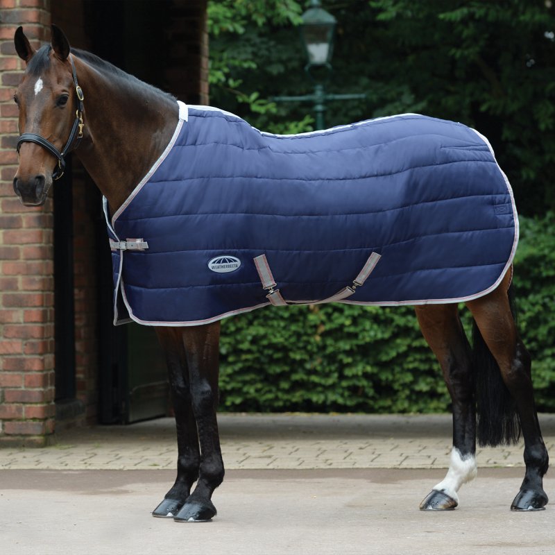 Weatherbeeta Horse Rugs WeatherBeeta ComFiTec 210D Channel Quilt Standard Neck Medium Navy Stable Rug