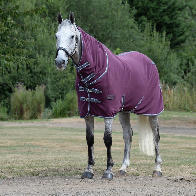 Weatherbeeta Horse Rugs WeatherBeeta Fleece Cooler Combo Neck Maroon Rug