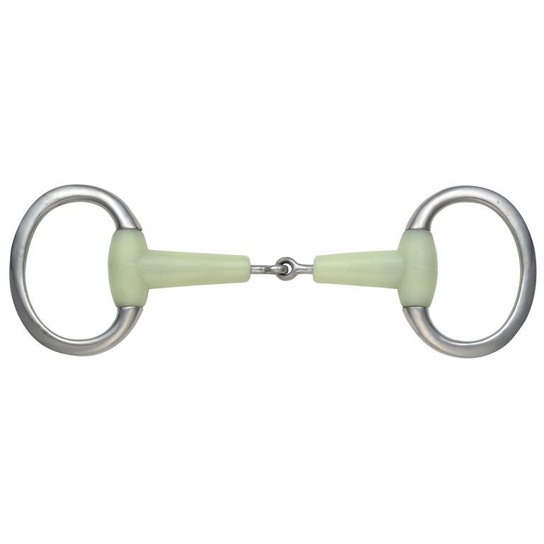 Shires EquiKind Jointed Eggbutt Flat Ring Bit