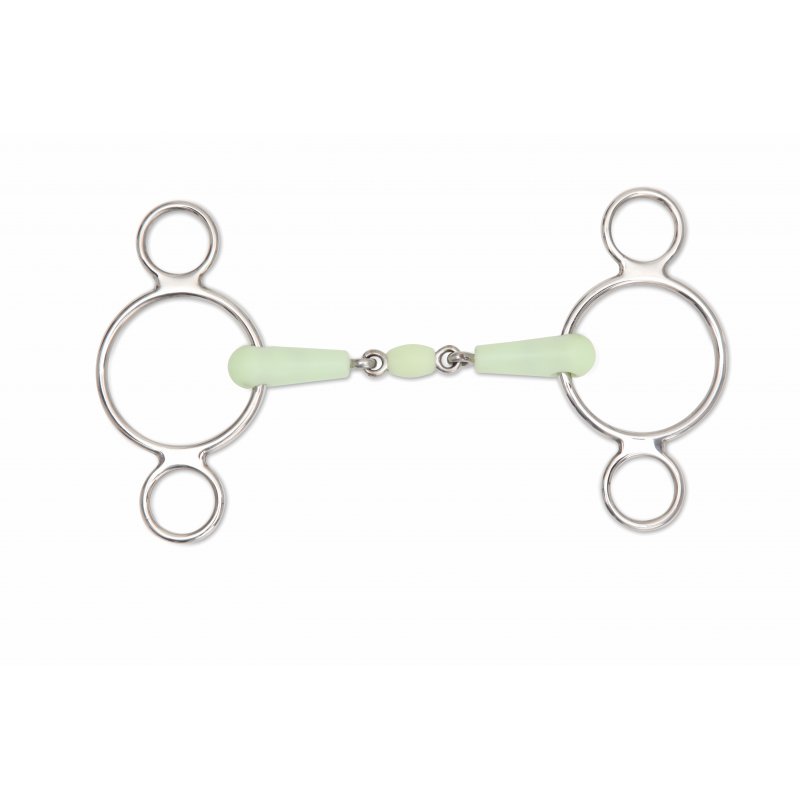 Shires EquiKind Peanut Two Ring Gag Bit