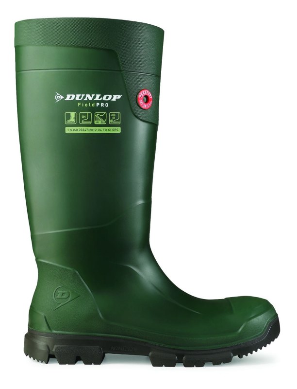 Dunlop Purofort Fieldpro Green/Black Wellingtons  Dunlop Purofort Fieldpro Green/Black Wellingtons