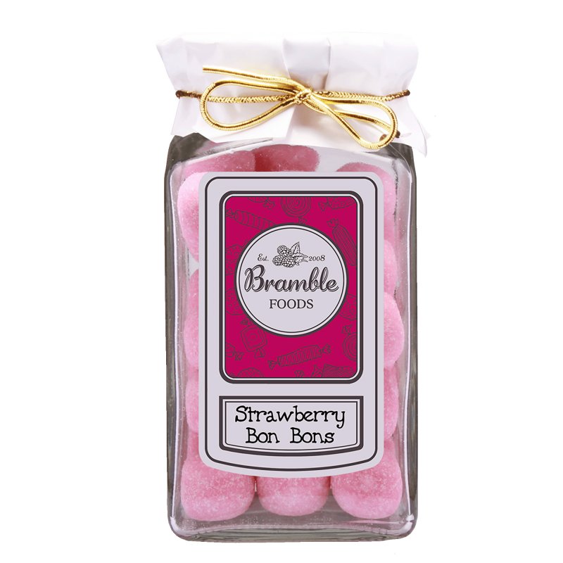Bramble Foods Bramble Strawberry Bon Bons Gift Jar