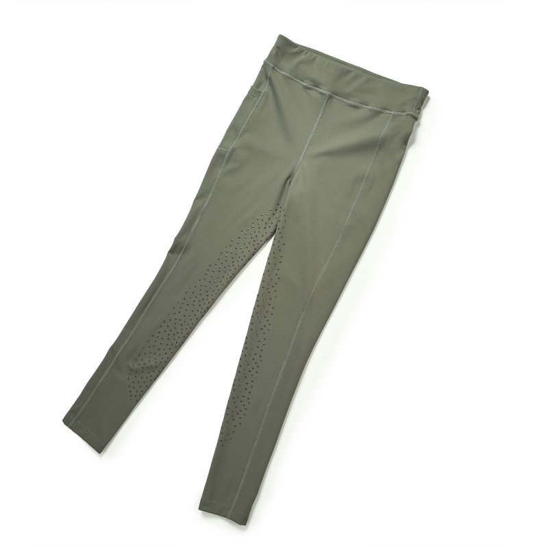 Aubrion Aubrion Non Stop Riding Tights Junior Olive