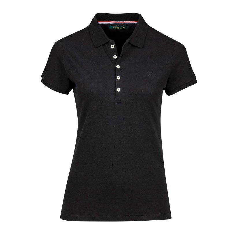 Dublin  Dublin Lily Cap Sleeve Polo Black