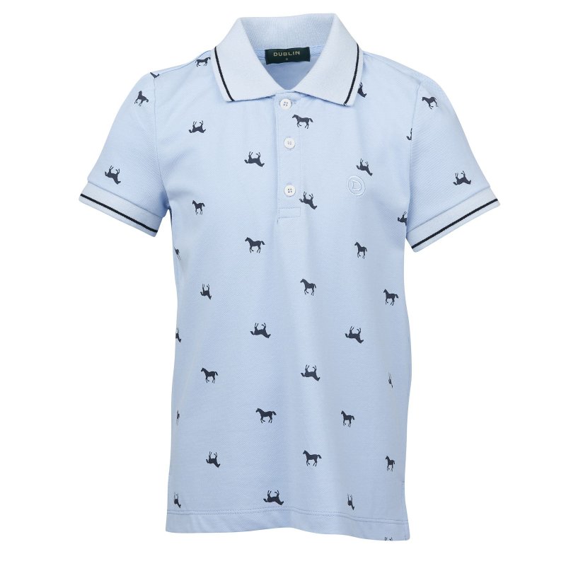 Dublin  Dublin Elyse Junior Short Sleeve Polo Bluebell