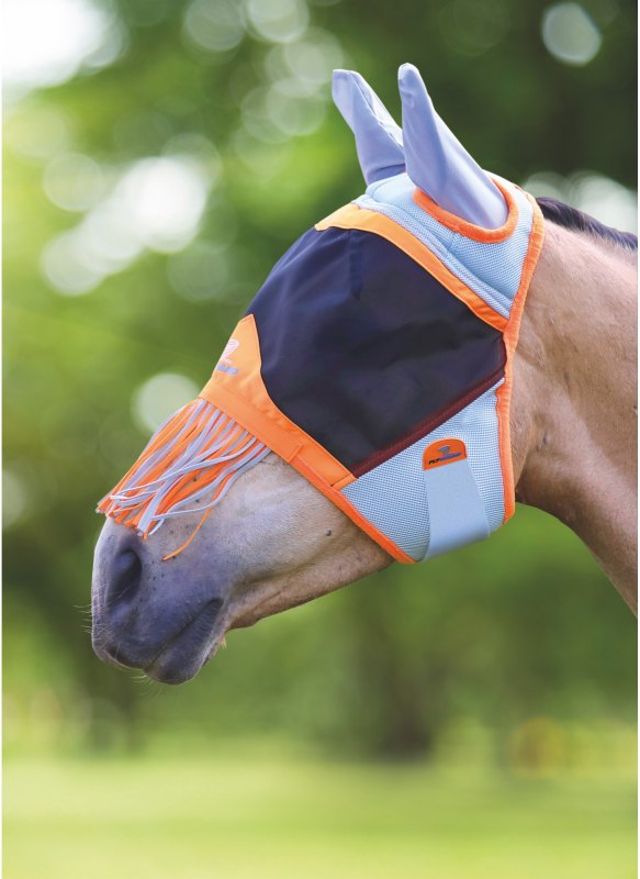 Shires Air Motion Fly Mask with Ears & Fringe Shires Air Motion Fly Mask with Ears & Fringe