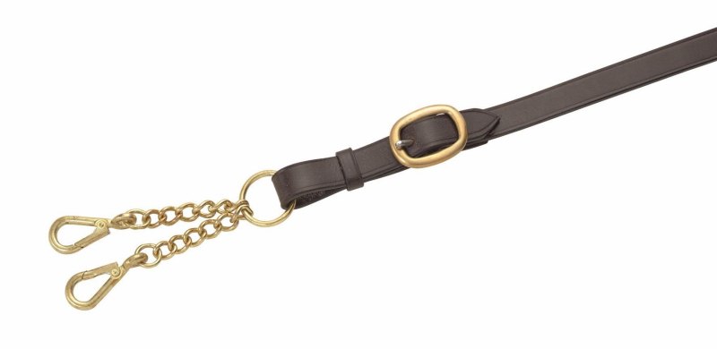 Velociti Gara Leather Lead Rein- Small Newmarket Chain Velociti Gara Leather Lead Rein- Small Newmarket Chain