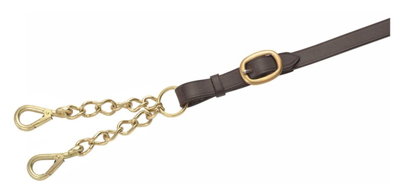 Velociti Gara Leather Lead Rope- Large Newmarket Chain Velociti Gara Leather Lead Rope- Large Newmarket Chain