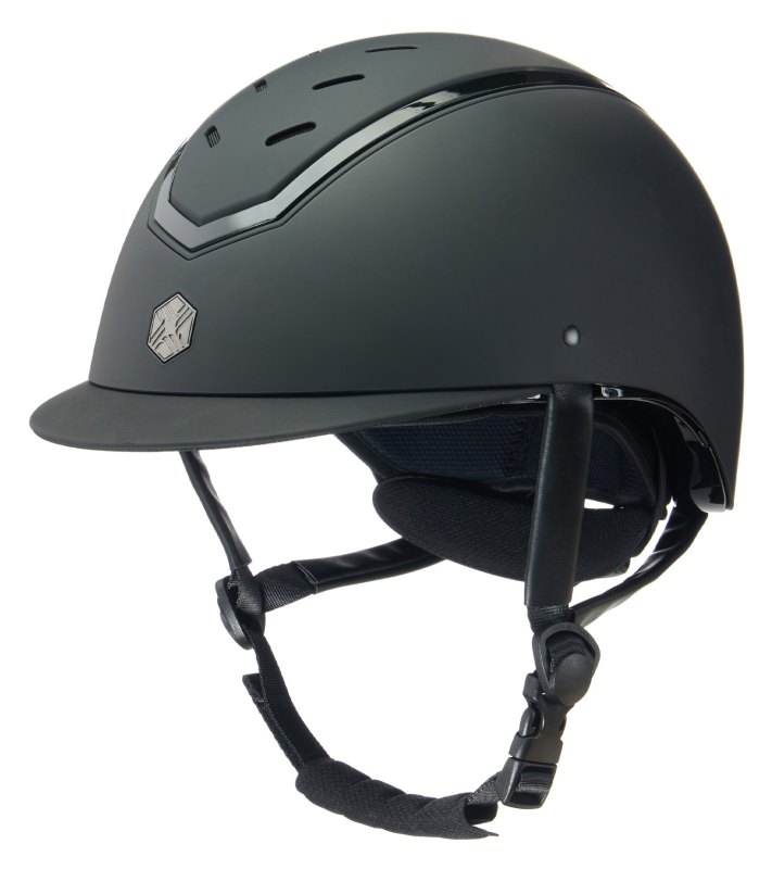 Charles Owen Kylo Riding Hat Black Matt/Black Gloss  Charles Owen Kylo Riding Hat Black Matt/Black Gloss