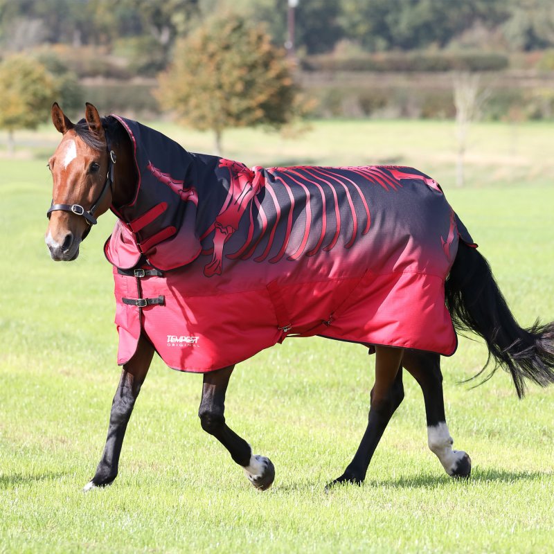 Shires Shires Tempest Original 200 Turnout Combo Rug Red Skeleton