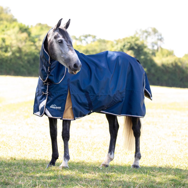 Shires Shires Highlander Plus Lite Combo Turnout Rug Navy