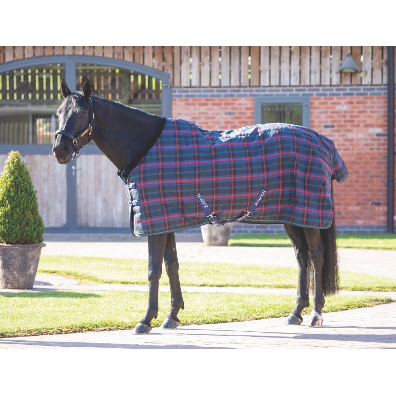 Shires Tempest Plus 100 Stable Rug Green Check