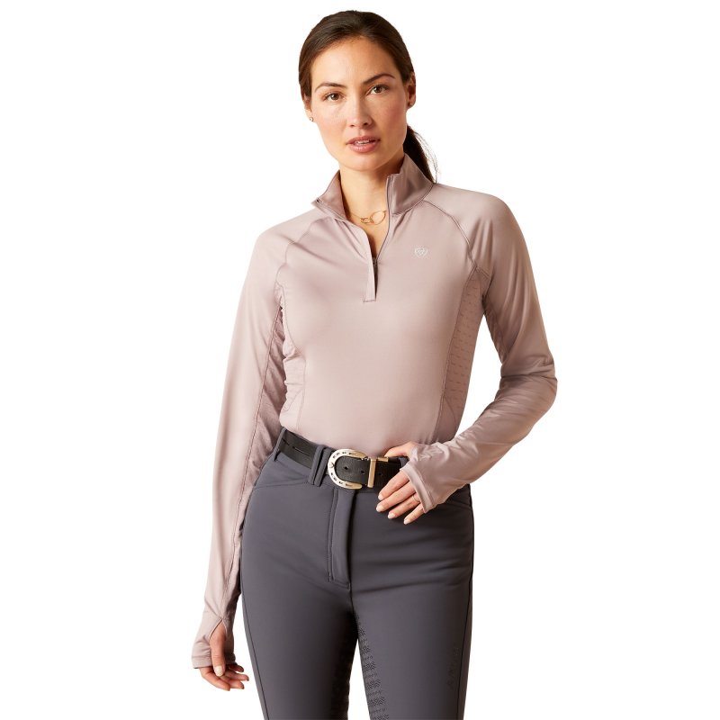 Ariat Riding Apparel Ariat Ladies Lowell 2.0 1/4 Zip Baselayer Quail