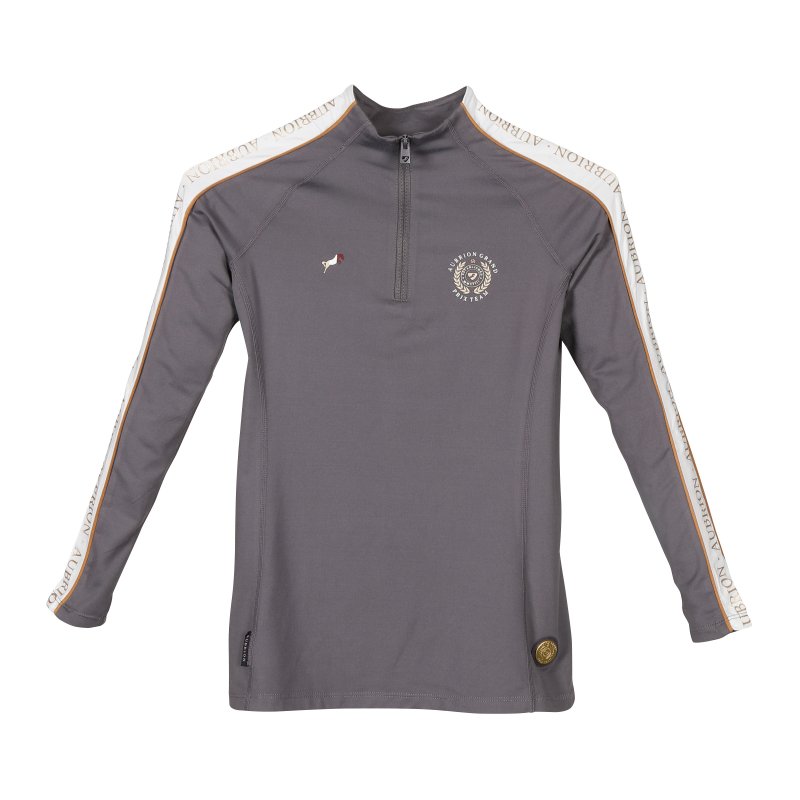 Aubrion Aubrion Team Long Sleeve Baselayer Grey - Young Rider