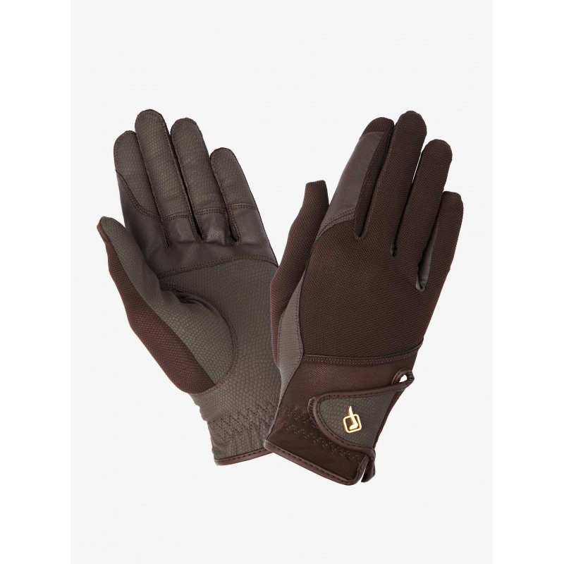 LeMieux LeMieux Pro Mesh Riding Gloves Brown