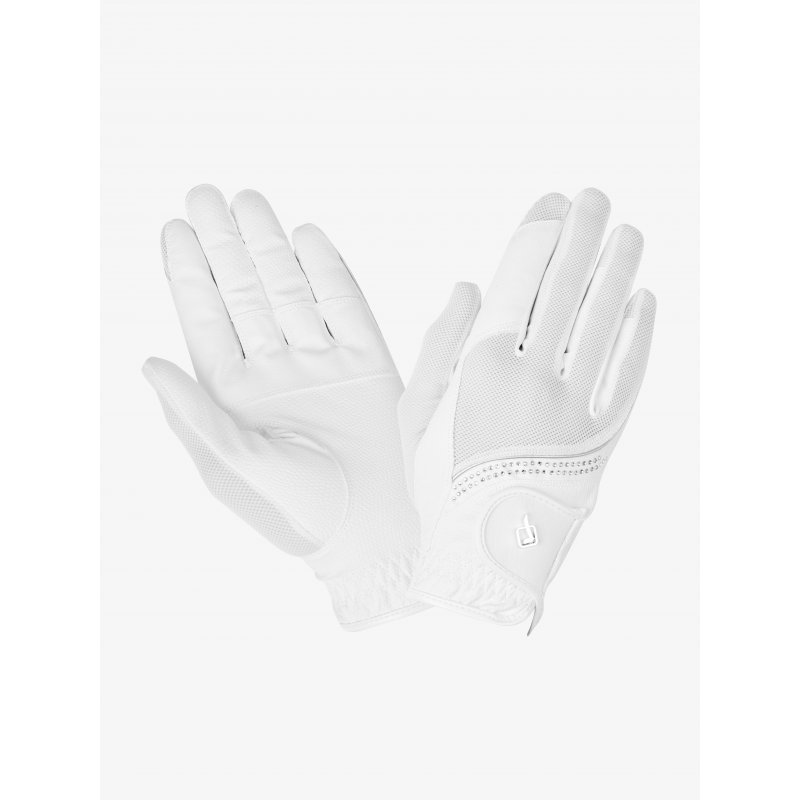 LeMieux LeMieux Crystal Riding Gloves White