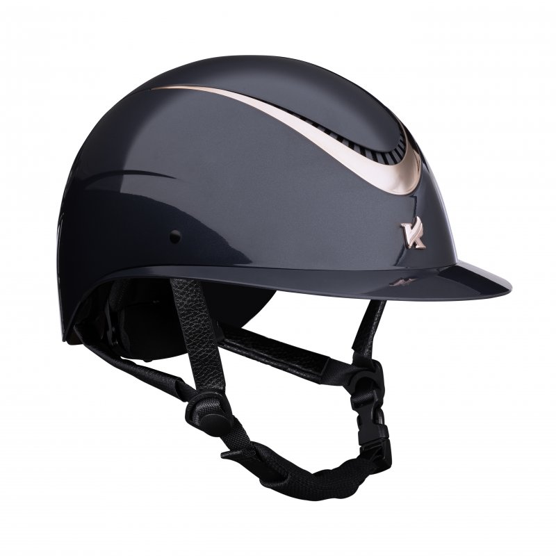 Karben Karben Alina Ellipse Riding Hat Navy/Rose Gold