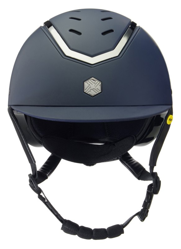 Charles Owen Kylo Riding Hat Navy Matt/Pewter with MIPS Charles Owen Kylo Riding Hat Navy Matt/Pewter with MIPS