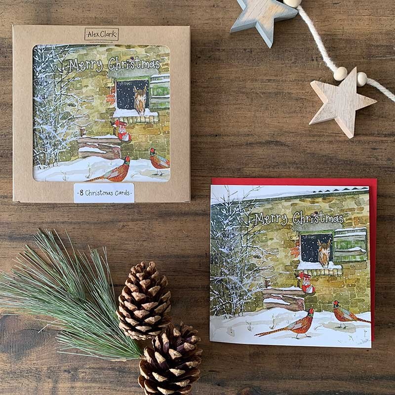 Alex Clark Alex Clark Christmas Horse Box Set of 8 Cards