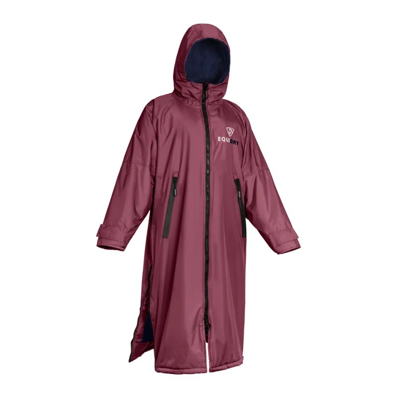 Equidry Equidry All Rounder Jacket with Fleece Hood Plum/Navy
