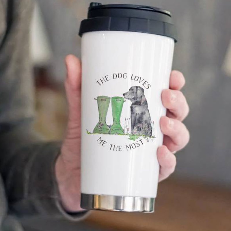 Dog Lovers Welly Boot Travel Mug