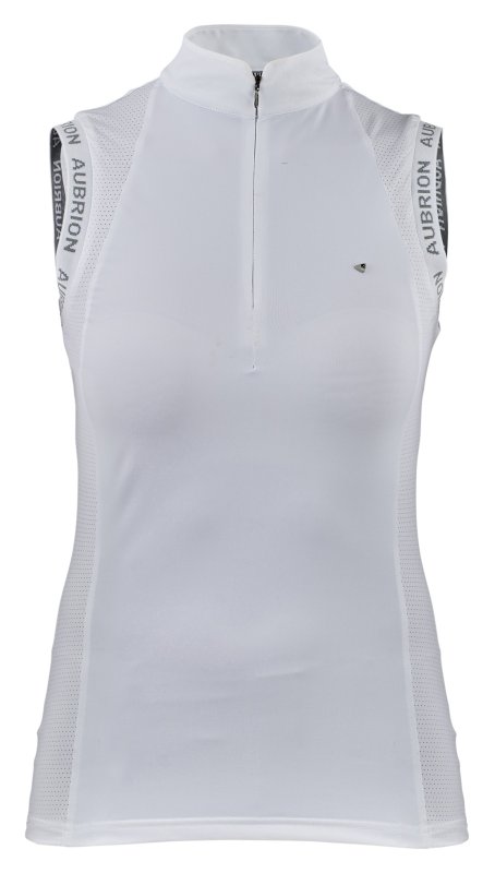 Aubrion Newbel Sleeveless Show Shirt White Aubrion Newbel Sleeveless Show Shirt White
