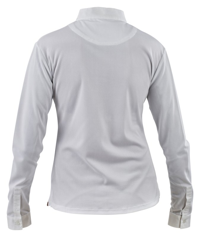 Aubrion Long Sleeve Stock Shirt White Aubrion Long Sleeve Stock Shirt White