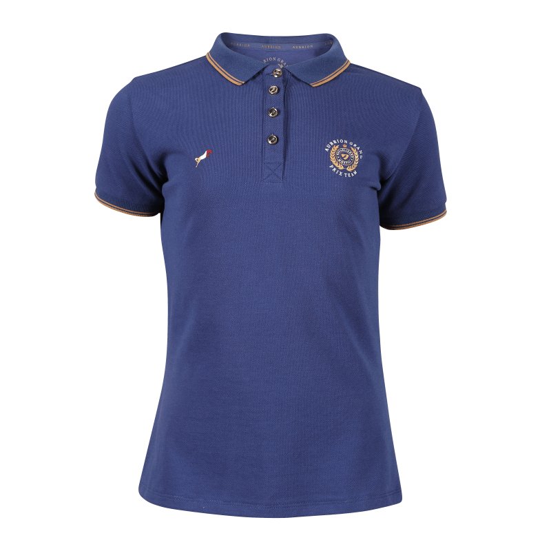Aubrion Aubrion Team Polo Shirt - Young Rider Navy