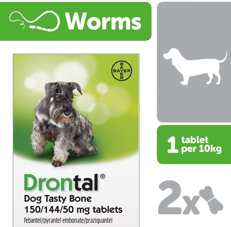 Drontal Dog Tasty Bone Wormer Tablets Drontal Dog Tasty Bone Wormer Tablets