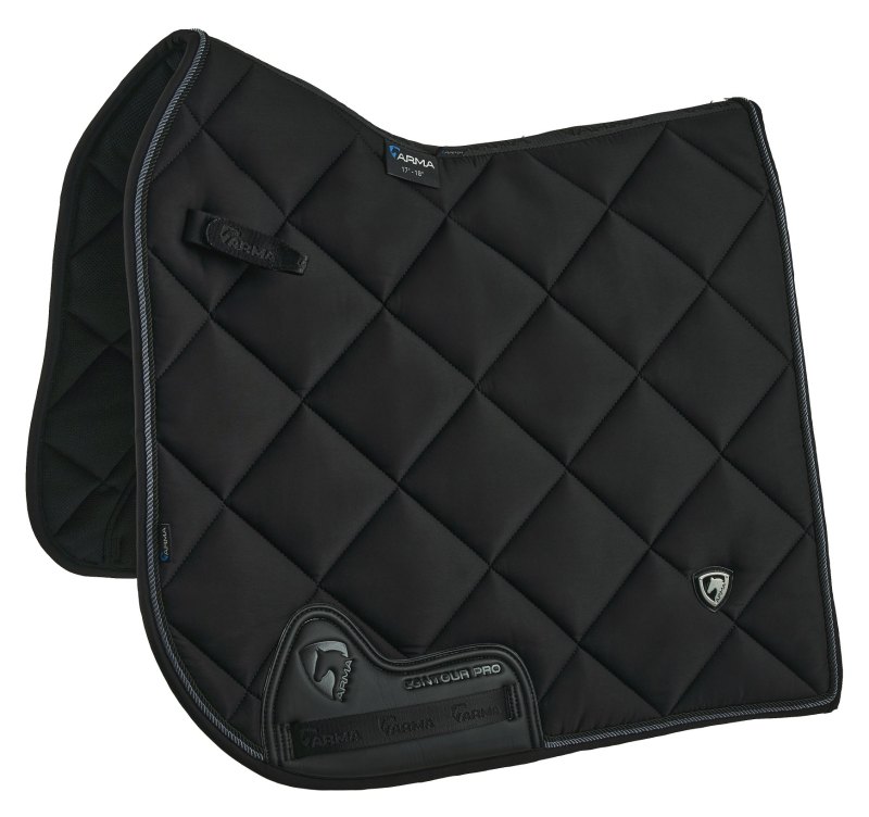 Arma Classic Dressage Saddlecloth Black Arma Classic Dressage Saddlecloth Black