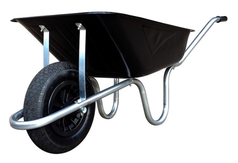 Townfields 85L Black Steel Wheelbarrow Townfields 85L Black Steel Wheelbarrow