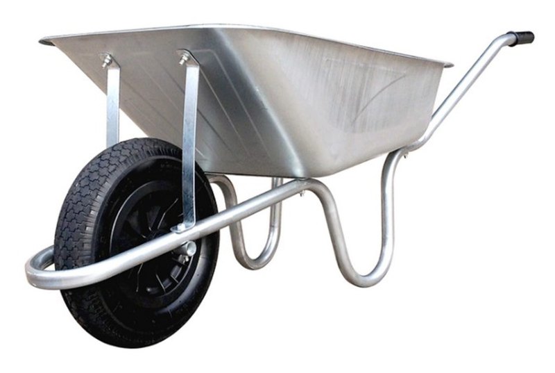 Townfields 85L Galvanised Steel Wheelbarrow Townfields 85L Galvanised Steel Wheelbarrow