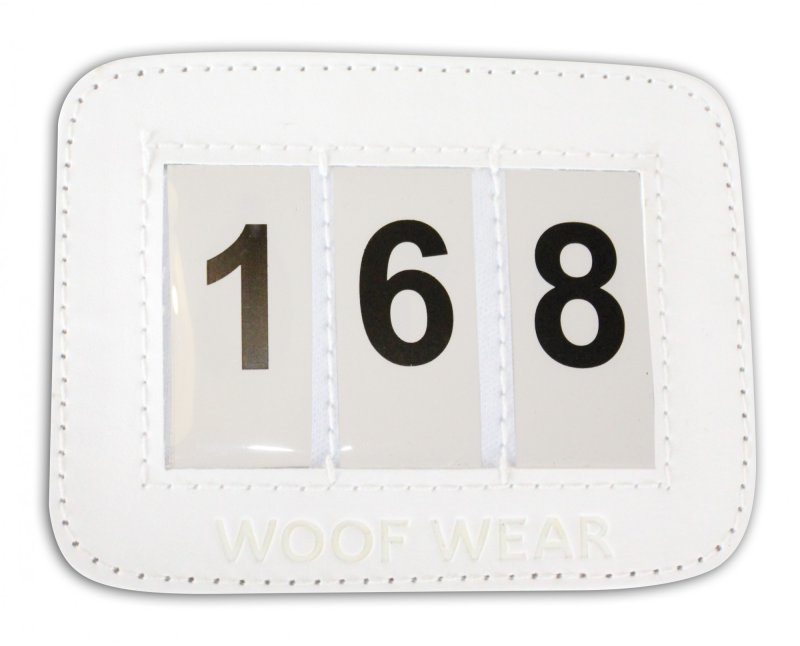 Woof Wear Bridle Number Holder White Woof Wear Bridle Number Holder White