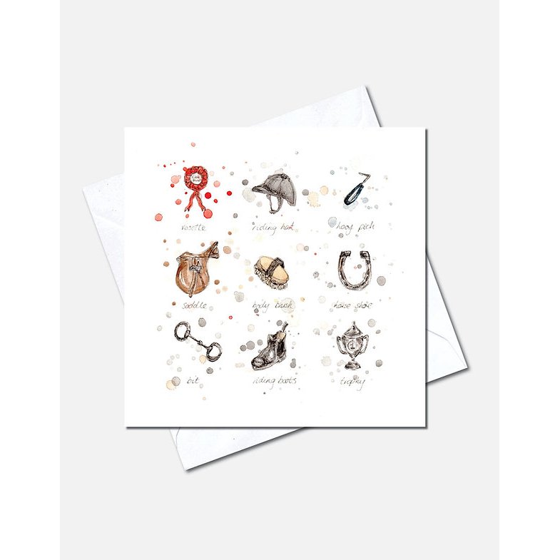 Eleanor Tomlinson Stable Essentials Greeting Card  Eleanor Tomlinson Stable Essentials Greeting Card