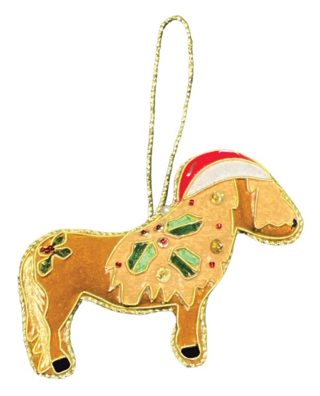 Equetech Christmas Decorations - Shetland Pony Equetech Christmas Decorations - Shetland Pony