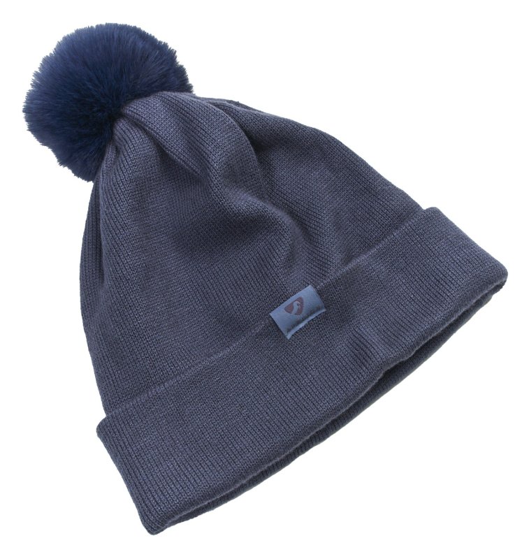 Aubrion Fleece Lined Bobble Hat Blue Aubrion Fleece Lined Bobble Hat Blue