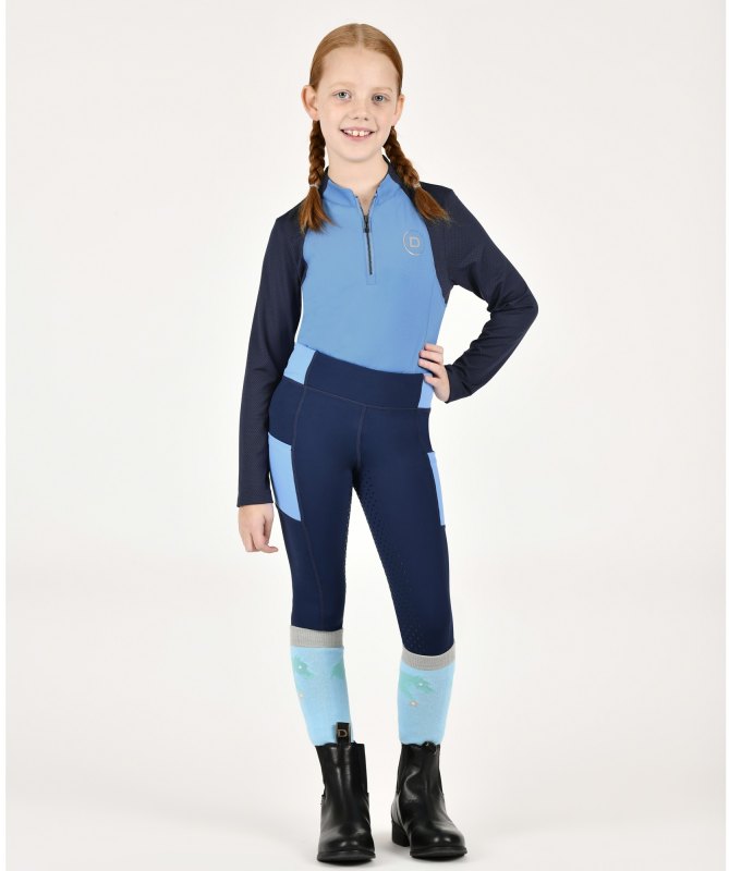 Dublin Kids Everyday Riding Tights Navy Academy/Coastal Blue Dublin Kids Everyday Riding Tights Navy Academy/Coastal Blue
