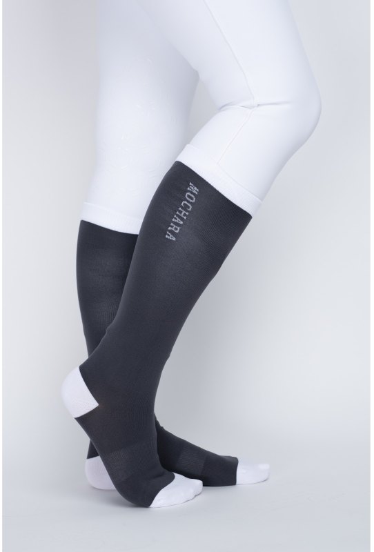 Mochara Long Riding Socks - Charcoal Grey Mochara Long Riding Socks - Charcoal Grey