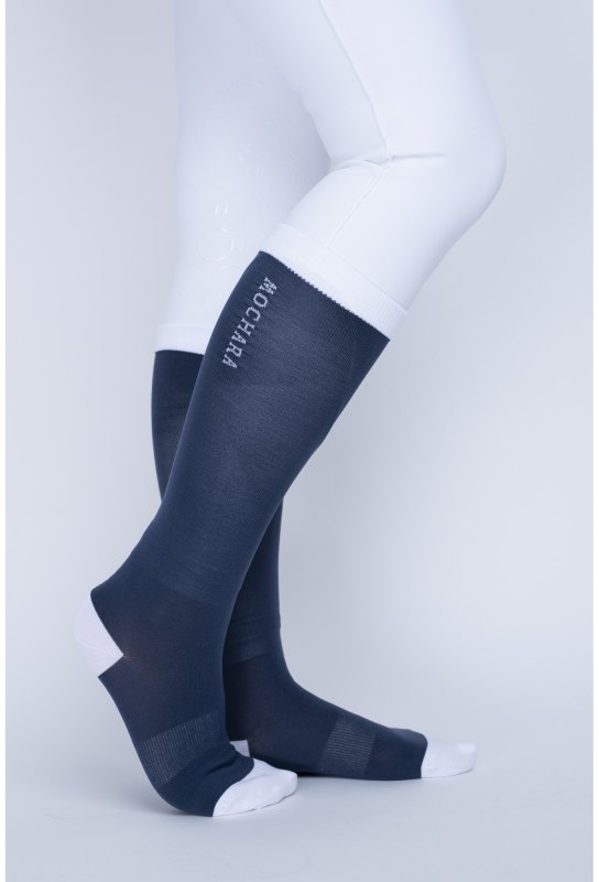 Mochara Long Riding Socks - Indigo Blue Mochara Long Riding Socks - Indigo Blue