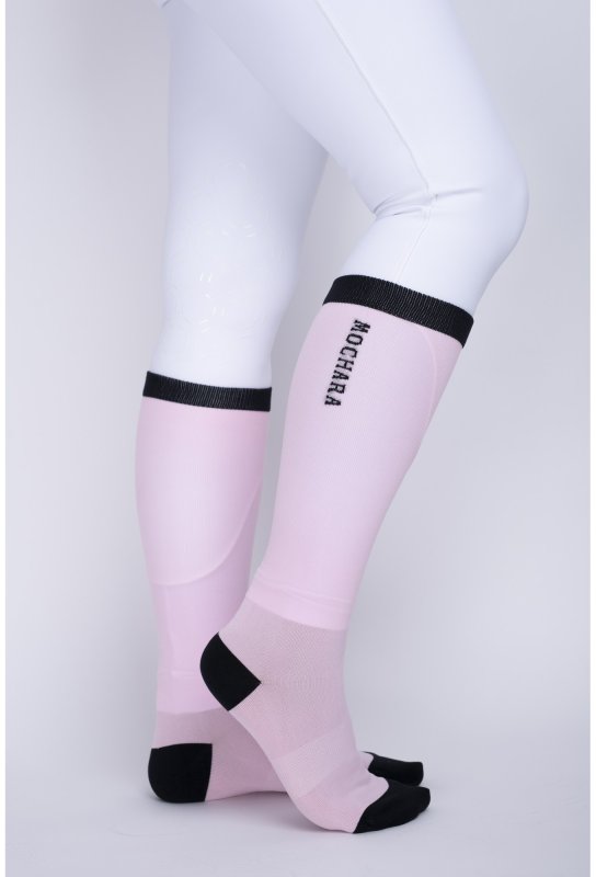 Mochara Long Riding Socks - Baby Pink Mochara Long Riding Socks - Baby Pink