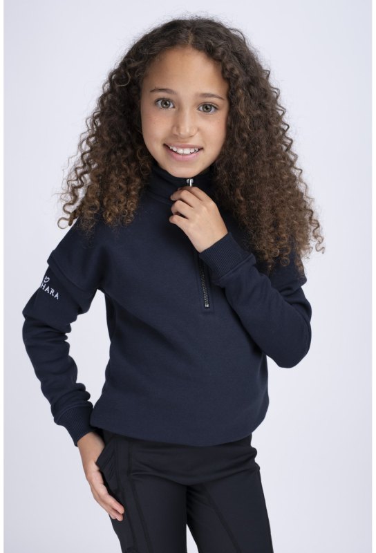 Mochara Half Zip Sweatshirt Mini - Navy Mochara Half Zip Sweatshirt Mini - Navy