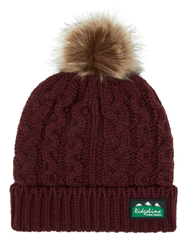 Ridgeline Nordic Fleck Bobble Hat Winter Berry Ridgeline Nordic Fleck Bobble Hat Winter Berry