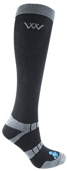 Woof Wear Woof Wear Long Bamboo Waffle Riding Socks Black