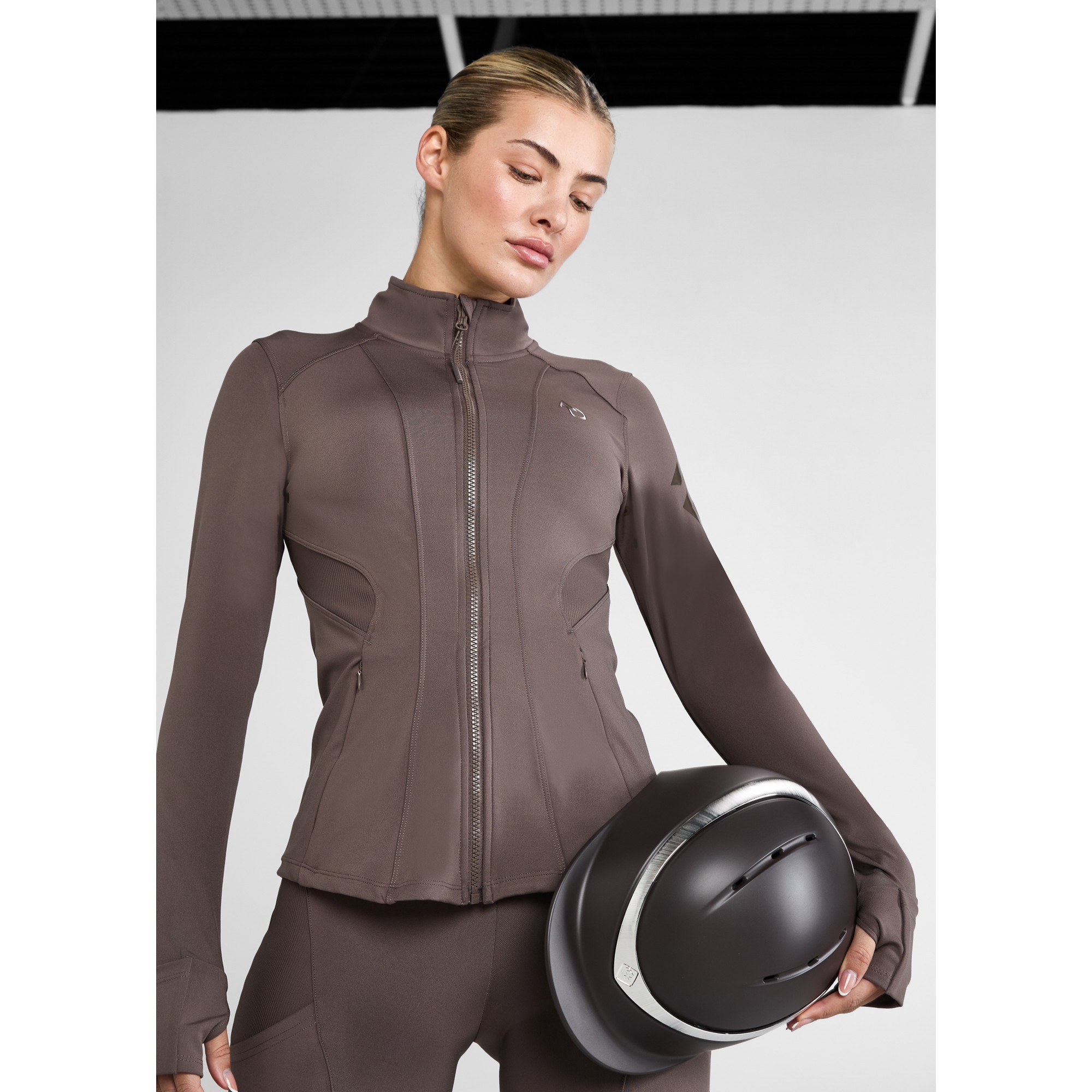 Aztec Diamond Fitted Jacket Fawn Aztec Diamond Fitted Jacket Fawn