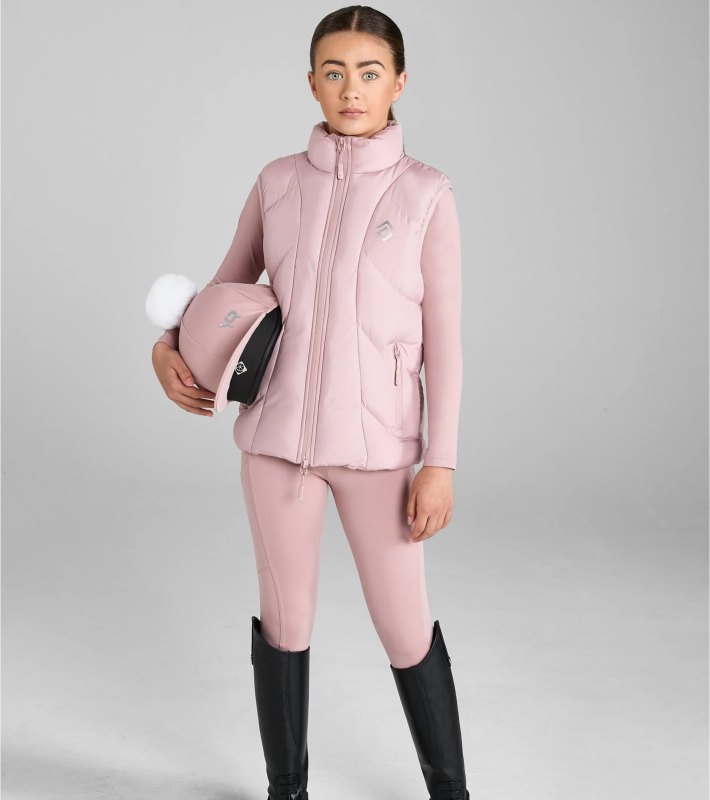 Aztec Diamond YR Puffer Gilet Pink Aztec Diamond YR Puffer Gilet Pink