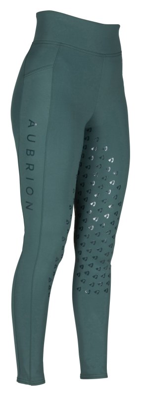 Aubrion Eltar Riding Tights Green Aubrion Eltar Riding Tights Green