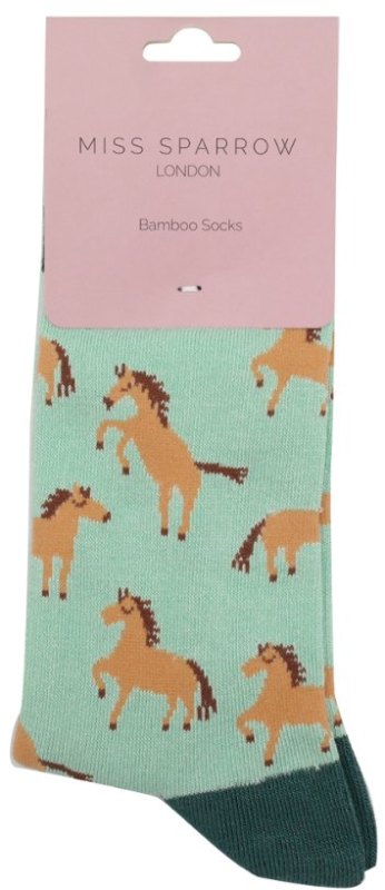 Miss Sparrow Wild Horses Socks Mint Miss Sparrow Wild Horses Socks Mint