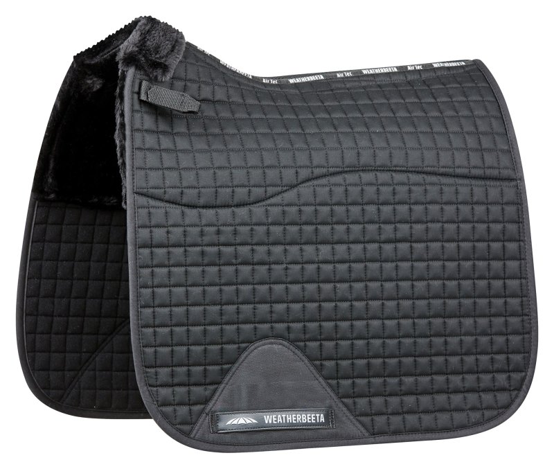 Weatherbeeta Prime Comfy Fleece Dressage Saddle Pad Black Weatherbeeta Prime Comfy Fleece Dressage Saddle Pad Black